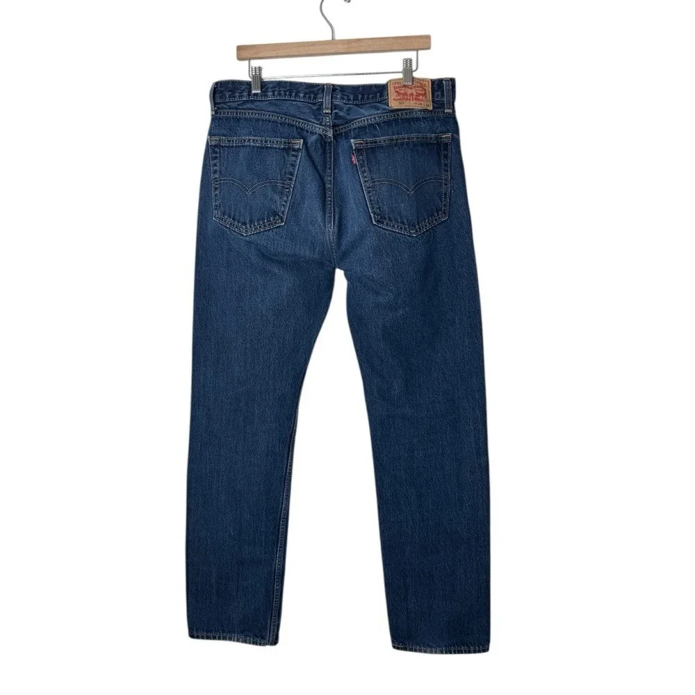 Levi's 505 Regular Mid Rise Regular Fit Straight Leg Jeans Denim Pants Men's 36‎